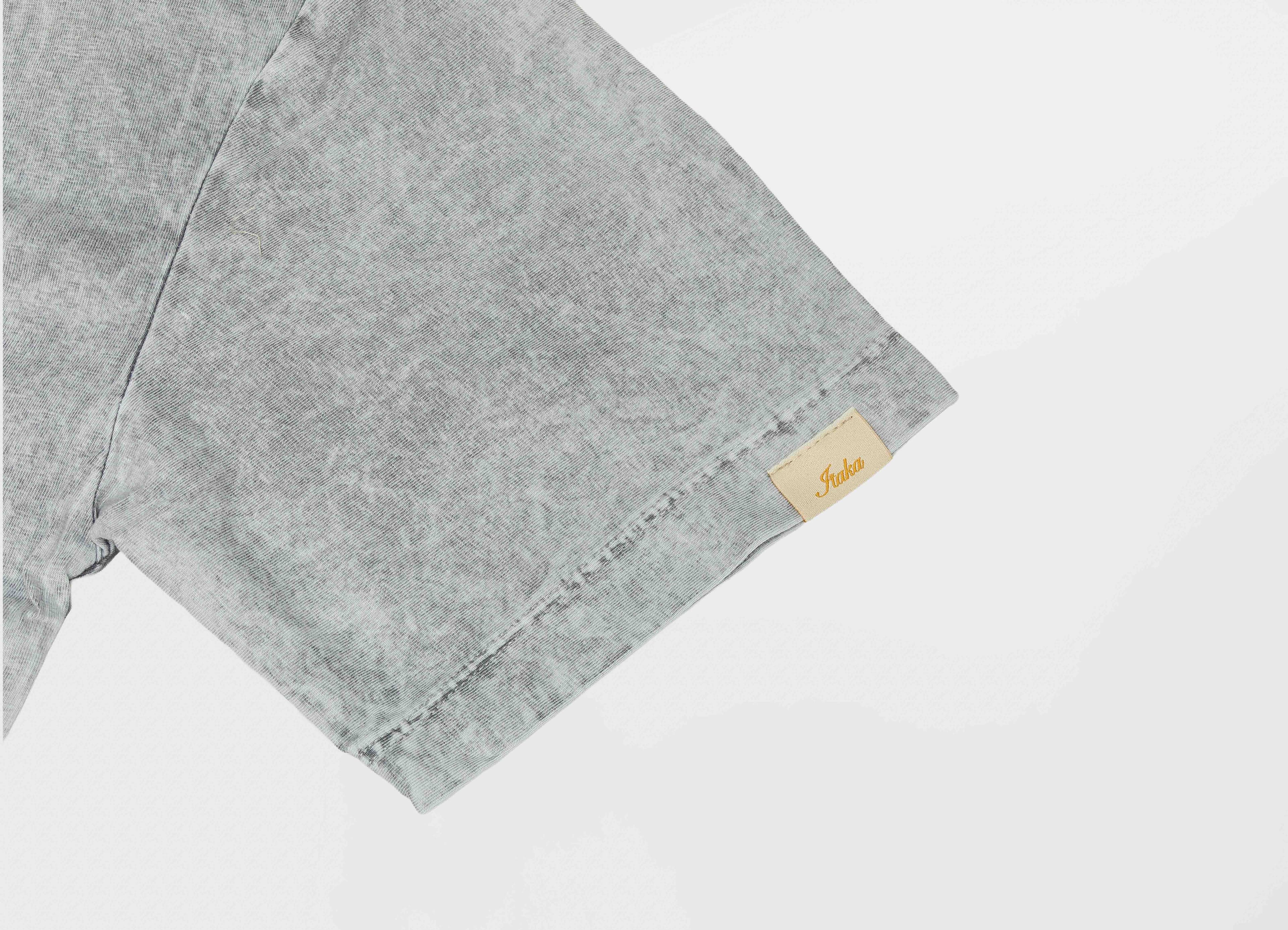 Camiseta Oversize Acidwash Gris - Vista 5