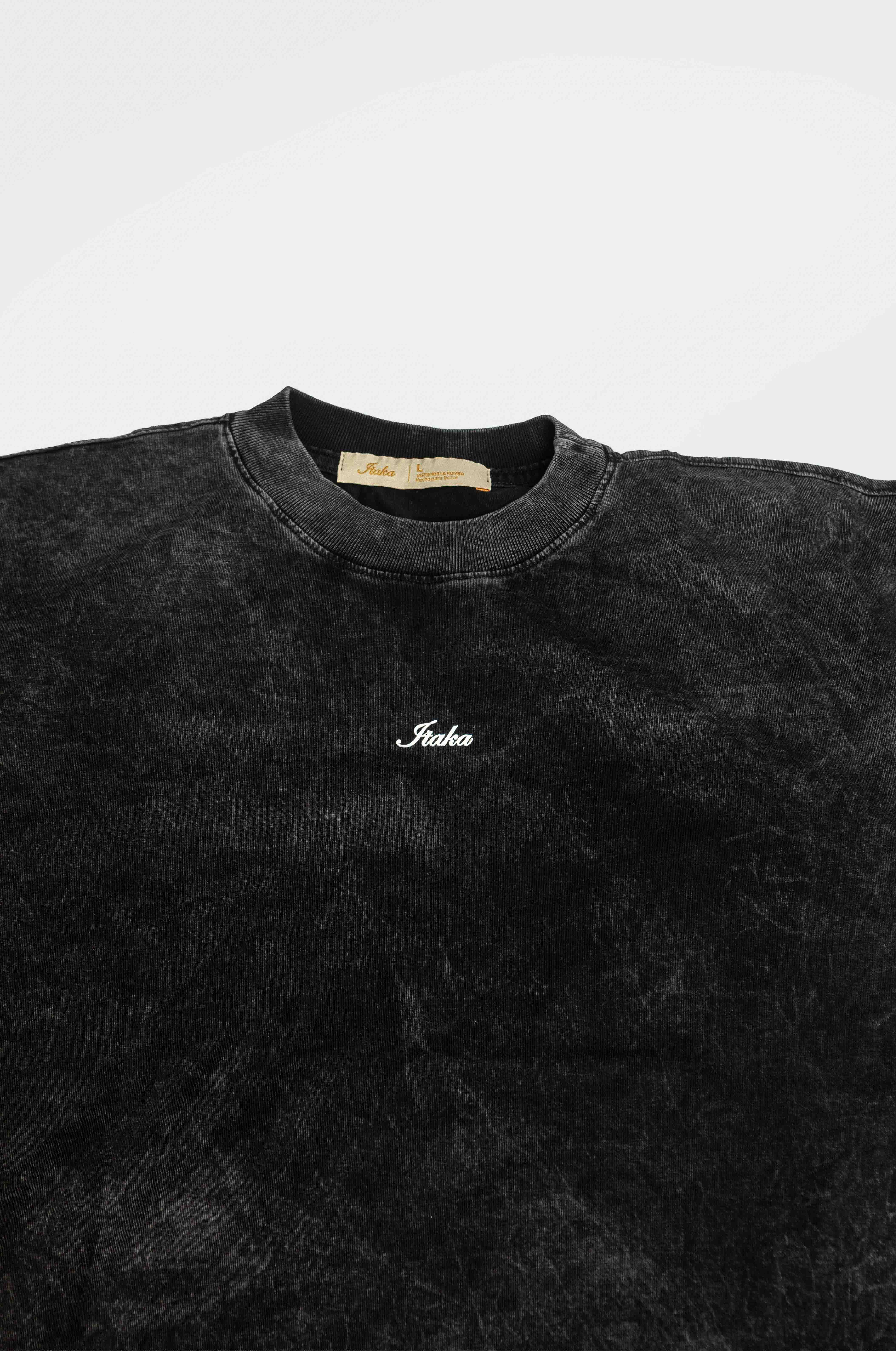 Camiseta Oversize Acidwash Black - Vista 2