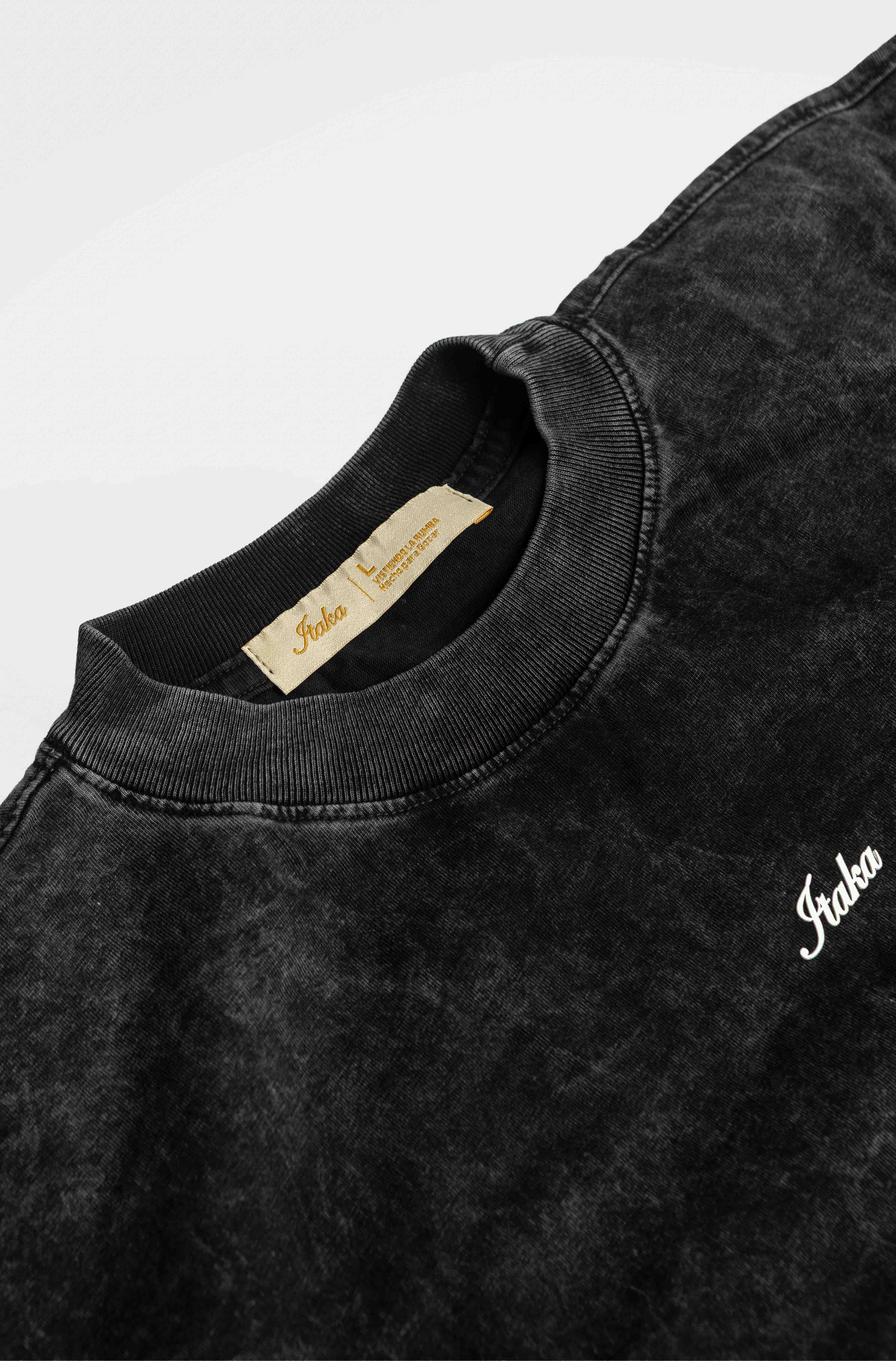 Camiseta Oversize Acidwash Black - Vista 3