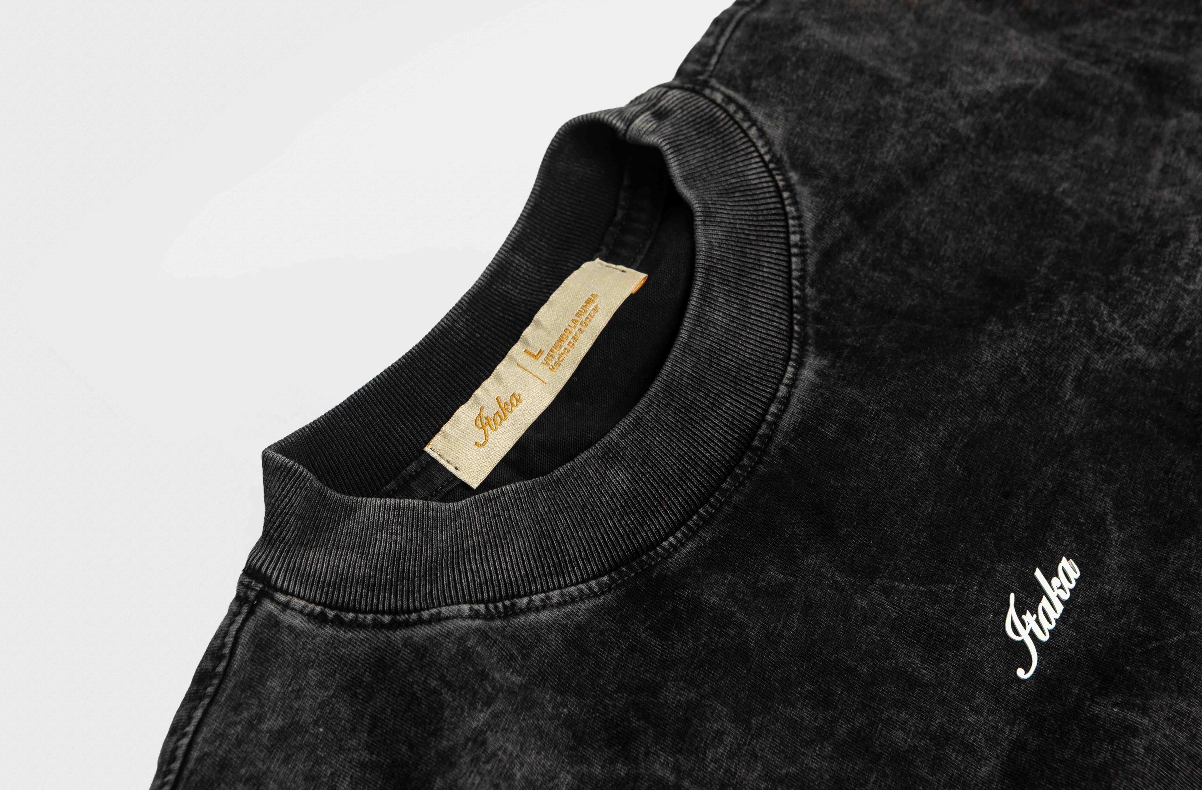 Camiseta Oversize Acidwash Black - Vista 4